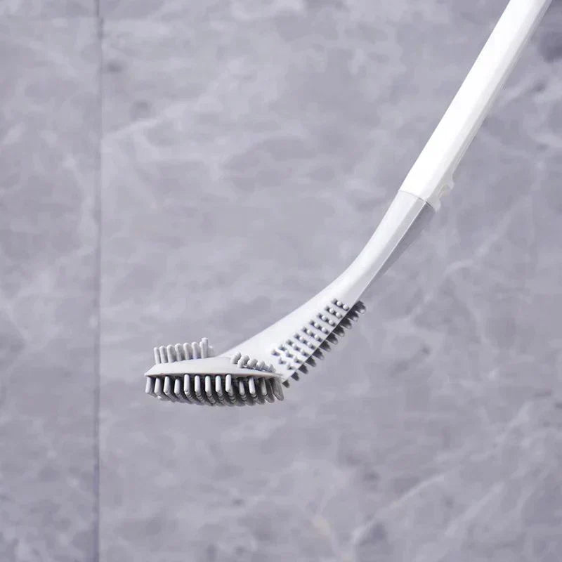 Scopino per WC flessibile con testa a L