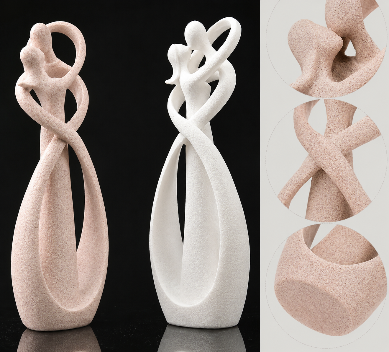 Scultura Abbraccio Eterno – Astratta – Amore Senza Tempo