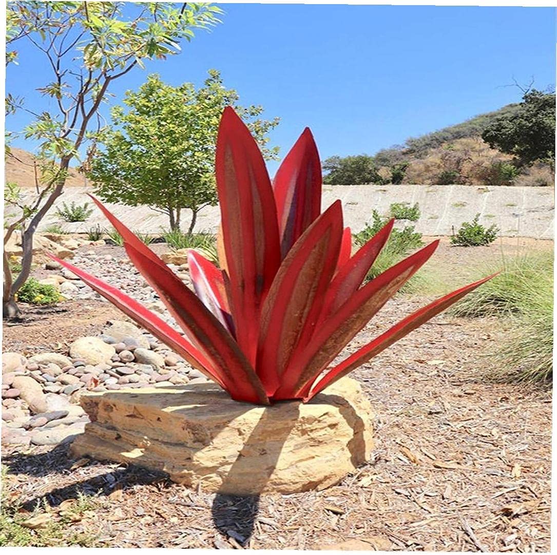 Scultura da giardino artigianale in metallo antiruggine per decorazioni da interno ed esterno