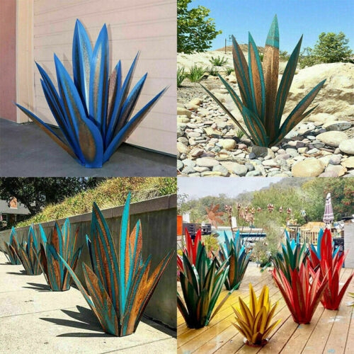 Scultura da giardino artigianale in metallo antiruggine per decorazioni da interno ed esterno