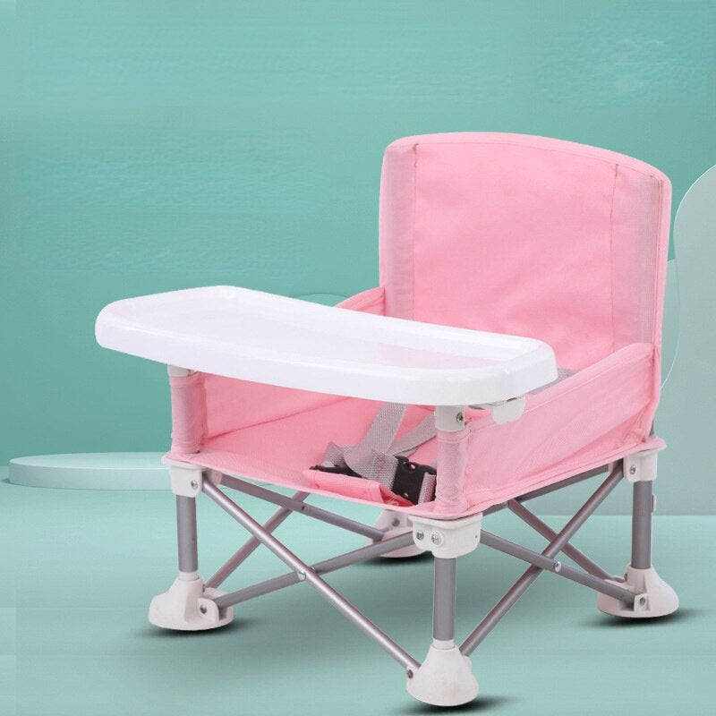 Sedia da campeggio per bambini e piccoli con vassoio pappa