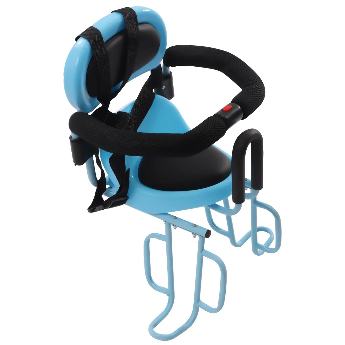 Seggiolino Bici Posteriore per Bambini con Schienale e Poggiapiedi