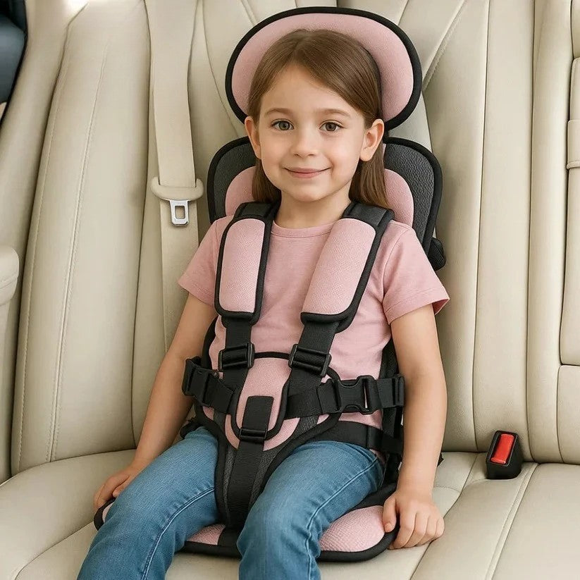 Seggiolino per Bambini | Seggiolino da Viaggio Pieghevole e Portatile | Installazione Rapida con Sistema di Imbracatura
