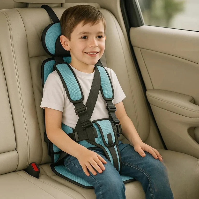 Seggiolino per Bambini | Seggiolino da Viaggio Pieghevole e Portatile | Installazione Rapida con Sistema di Imbracatura