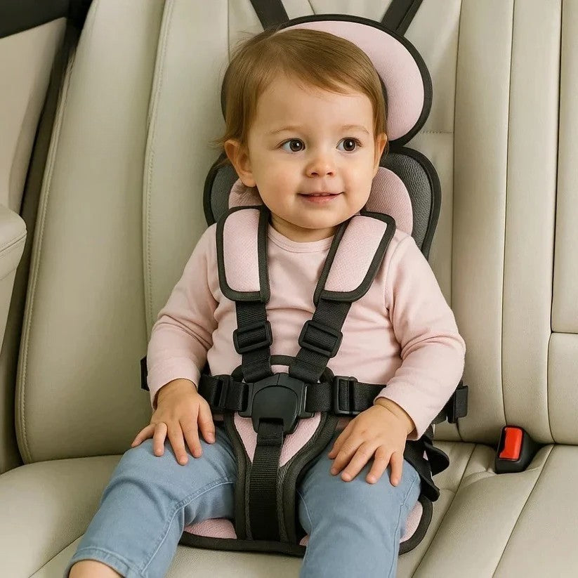 Seggiolino per Bambini | Seggiolino da Viaggio Pieghevole e Portatile | Installazione Rapida con Sistema di Imbracatura