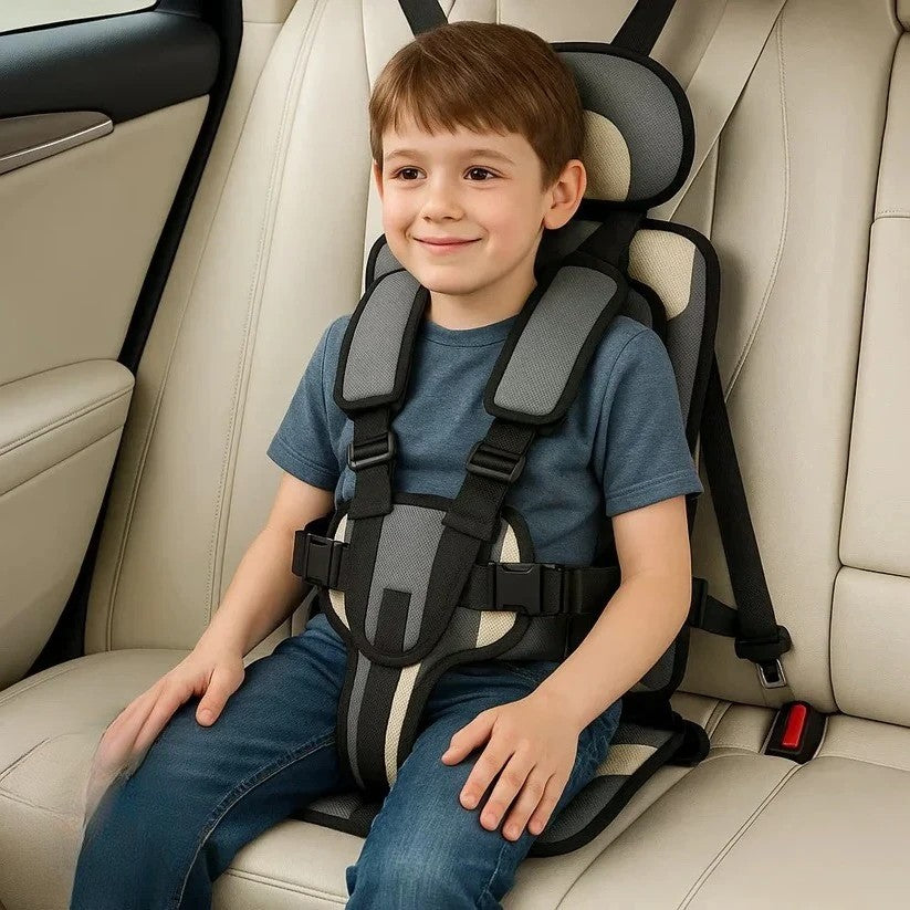 Seggiolino per Bambini | Seggiolino da Viaggio Pieghevole e Portatile | Installazione Rapida con Sistema di Imbracatura