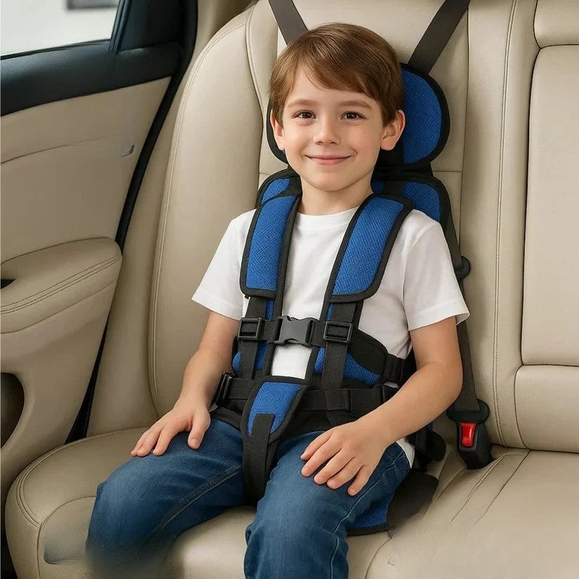Seggiolino per Bambini | Seggiolino da Viaggio Pieghevole e Portatile | Installazione Rapida con Sistema di Imbracatura