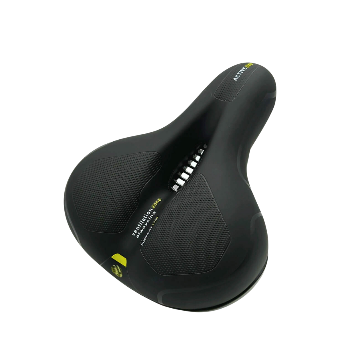 Sella per bici in memory foam con scarico della pressione - Nero