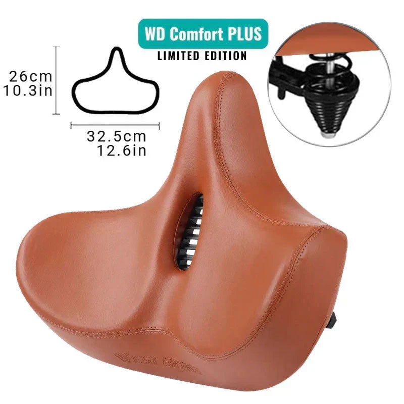 Sella per bicicletta comoda con imbottitura extra larga