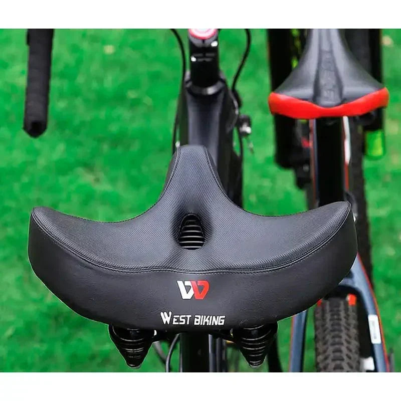 Sella per bicicletta comoda con imbottitura extra larga
