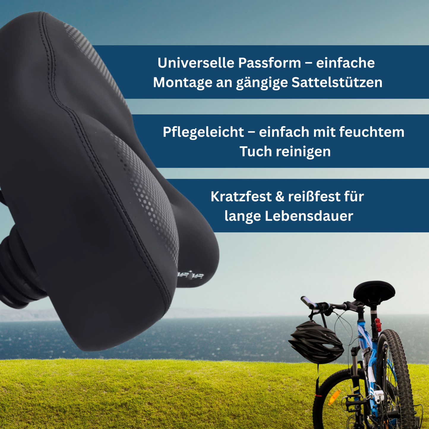 Sella per Bicicletta ErgoSoft per una Guida Confortevole
