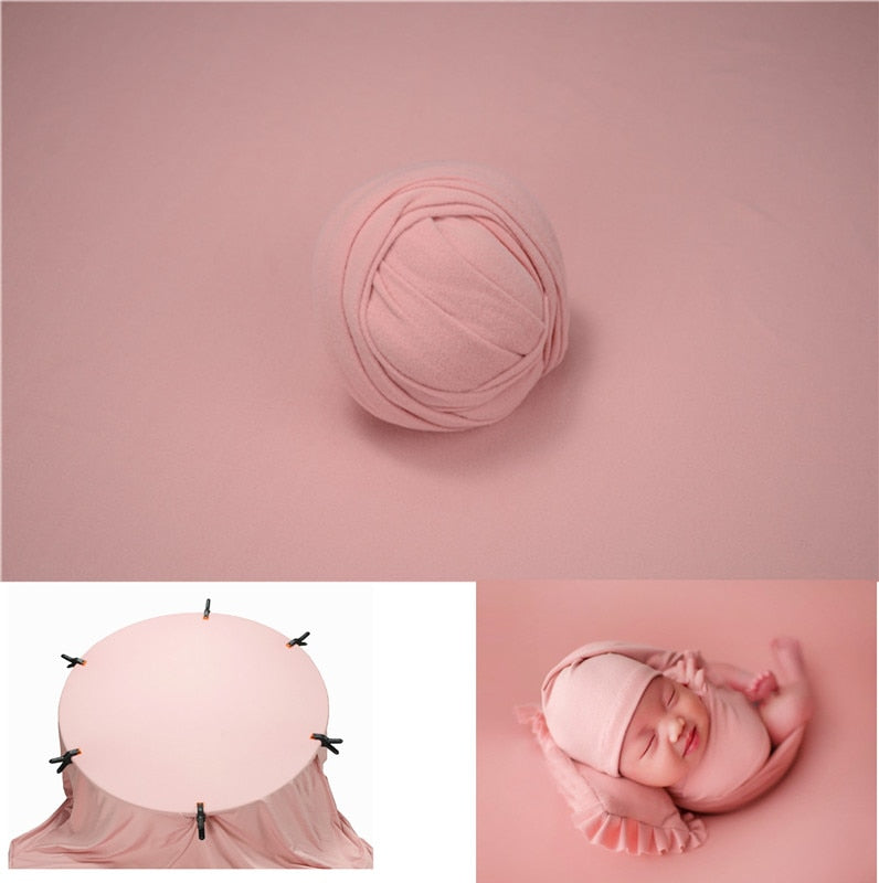 Set con fascia per fasciatura e coperta da sfondo per accessori fotografici da neonato