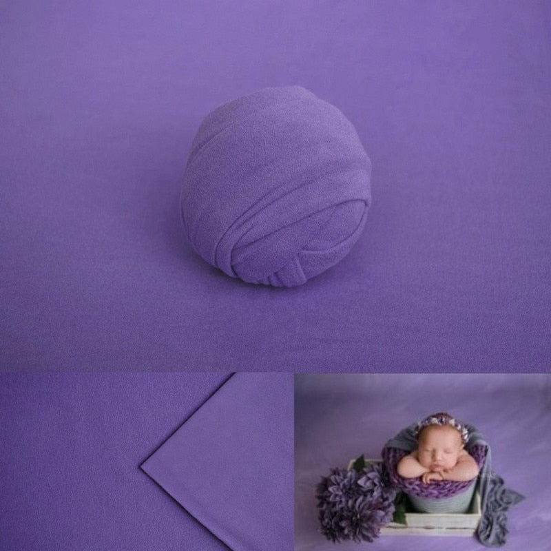 Set con fascia per fasciatura e coperta da sfondo per accessori fotografici da neonato