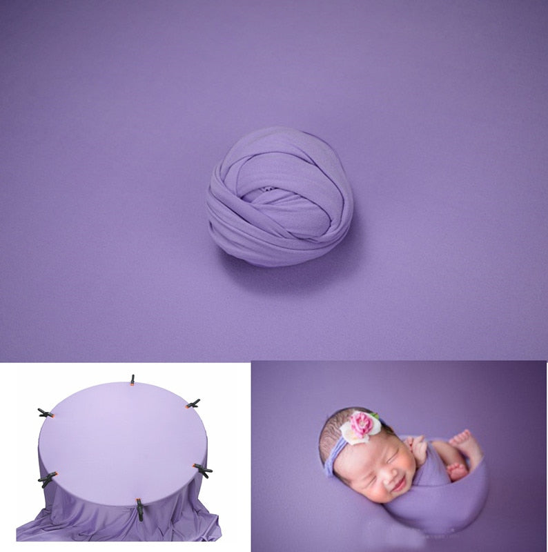 Set con fascia per fasciatura e coperta da sfondo per accessori fotografici da neonato
