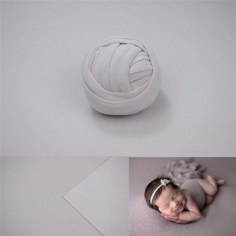 Set con fascia per fasciatura e coperta da sfondo per accessori fotografici da neonato
