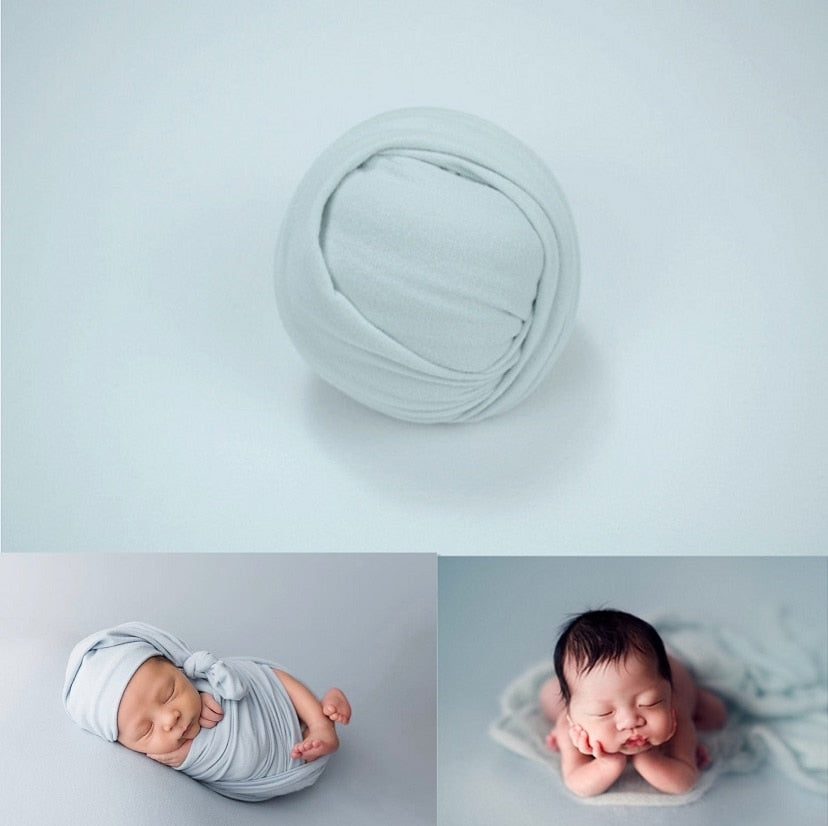 Set con fascia per fasciatura e coperta da sfondo per accessori fotografici da neonato
