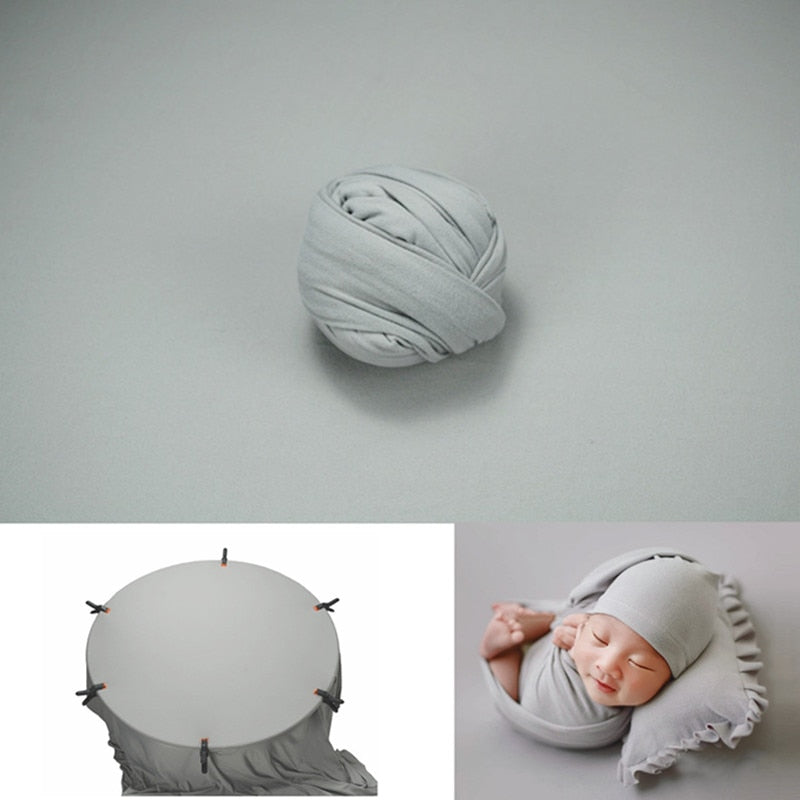 Set con fascia per fasciatura e coperta da sfondo per accessori fotografici da neonato