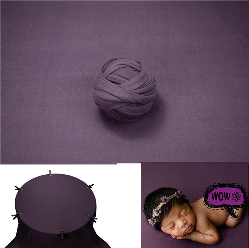 Set con fascia per fasciatura e coperta da sfondo per accessori fotografici da neonato