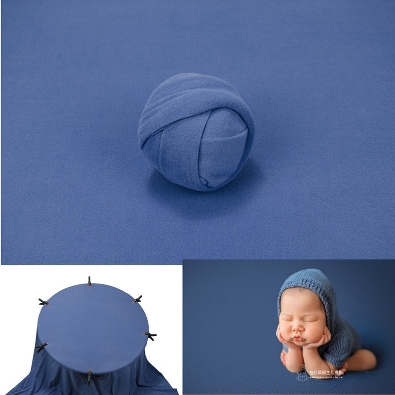 Set con fascia per fasciatura e coperta da sfondo per accessori fotografici da neonato