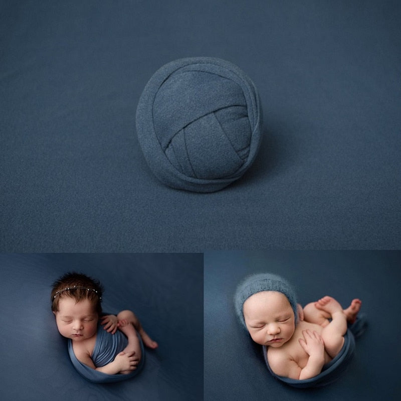 Set con fascia per fasciatura e coperta da sfondo per accessori fotografici da neonato