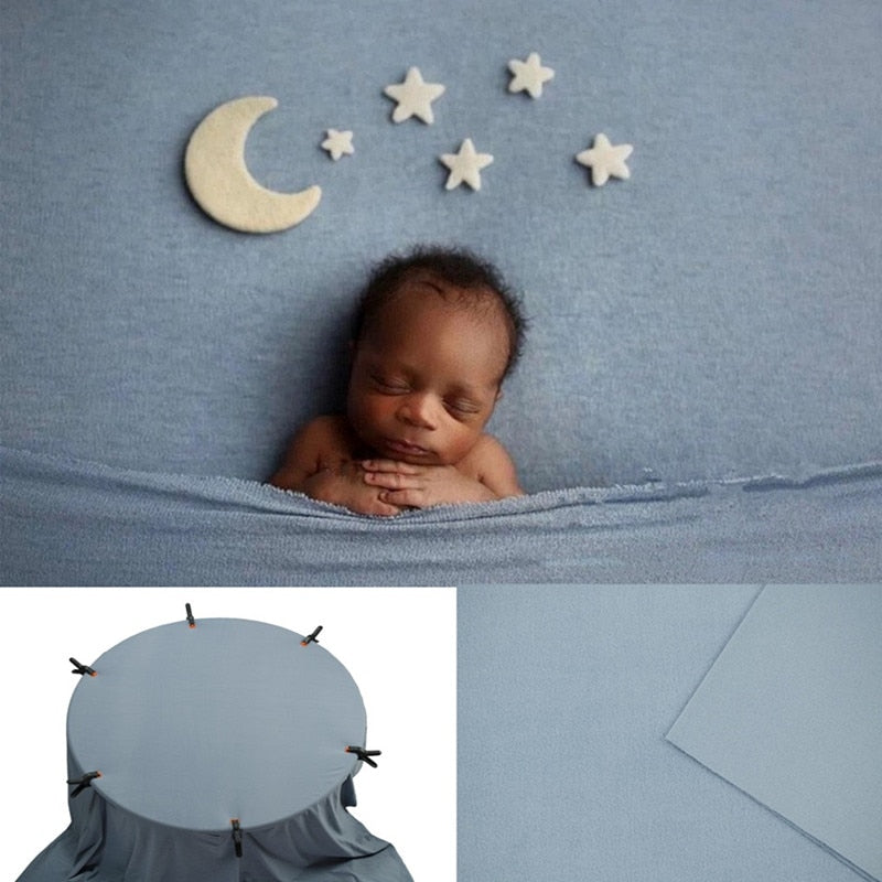 Set con fascia per fasciatura e coperta da sfondo per accessori fotografici da neonato