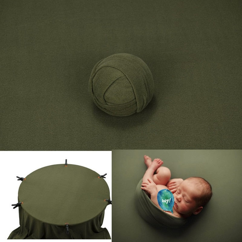 Set con fascia per fasciatura e coperta da sfondo per accessori fotografici da neonato