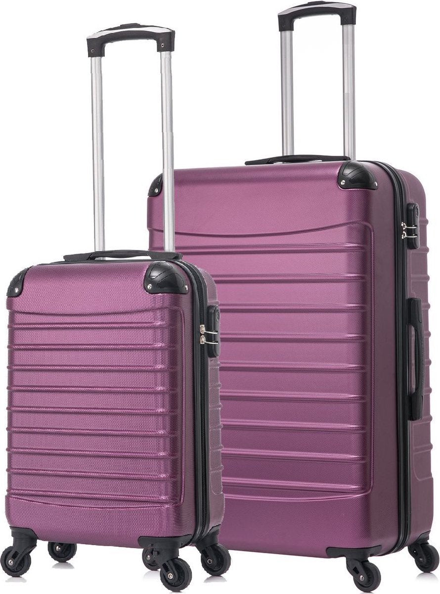 Set da 2 pezzi di valigie da viaggio rigide in ABS