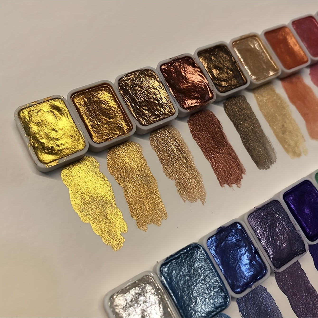 Set di Acquerelli Perlati – 20 Colori Solidi per Pittura e Calligrafia