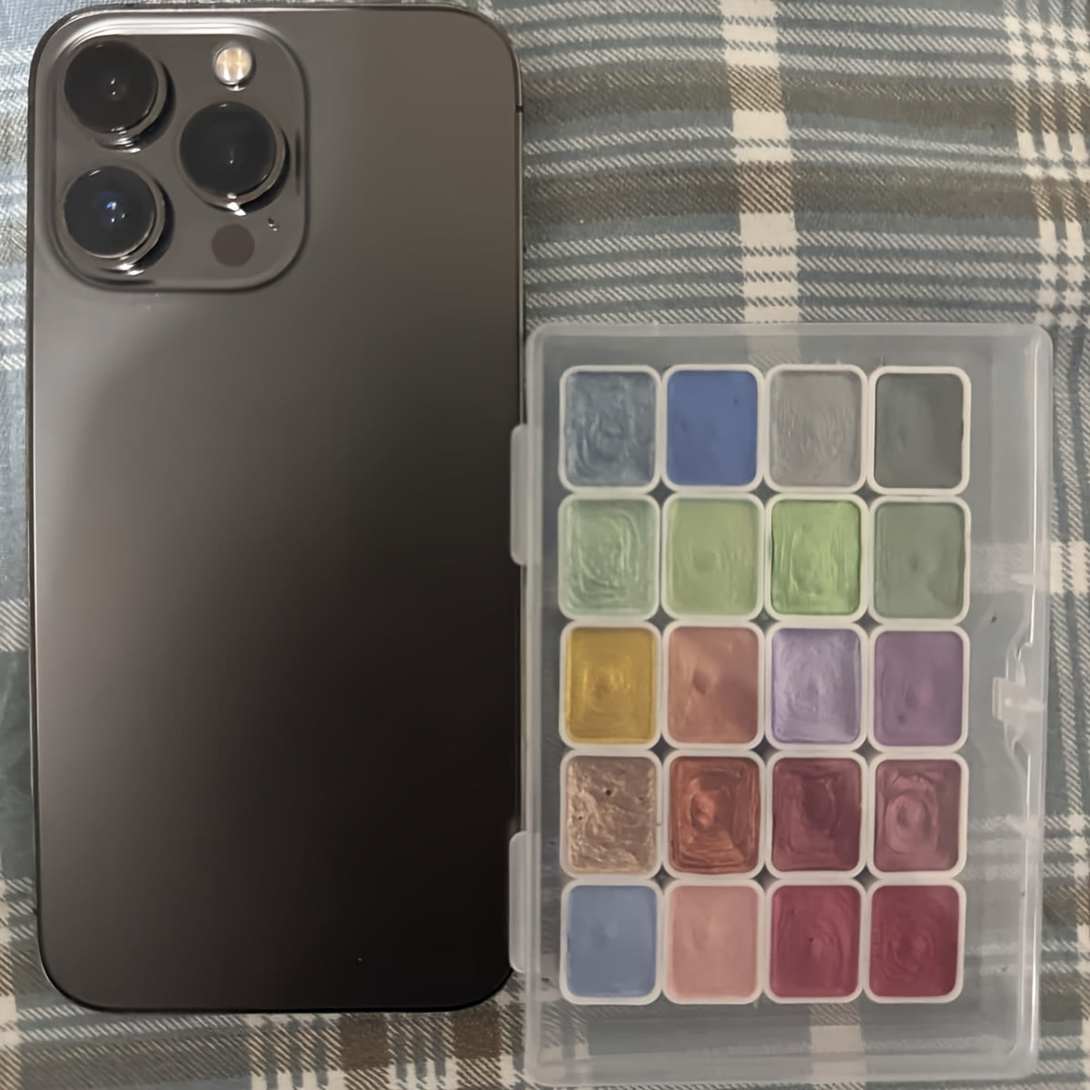 Set di Acquerelli Perlati – 20 Colori Solidi per Pittura e Calligrafia