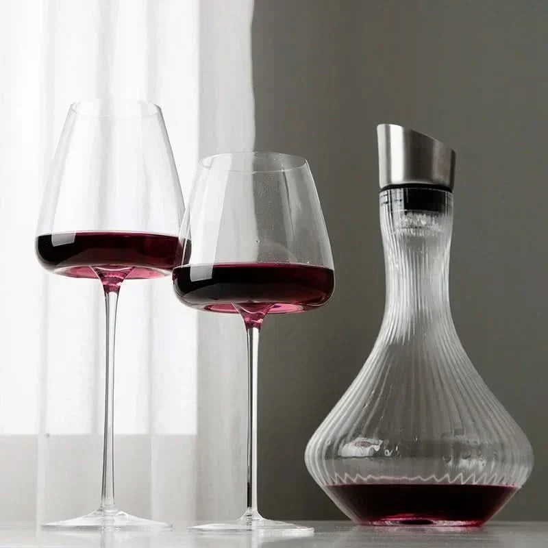 Set di calici da vino e champagne in cristallo fatti a mano – 2, 4 o 6 pezzi, 4 dimensioni