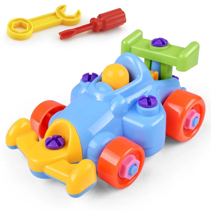 Set di Costruzione Veicoli Fai-da-Te per Bambini - Set di Viti e Macchinina Giocattolo da Assemblare e Guidare