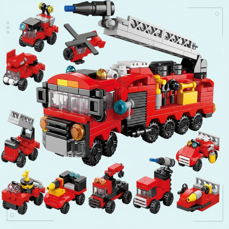 Set di costruzioni con mattoncini educativi per concentrazione e creatività