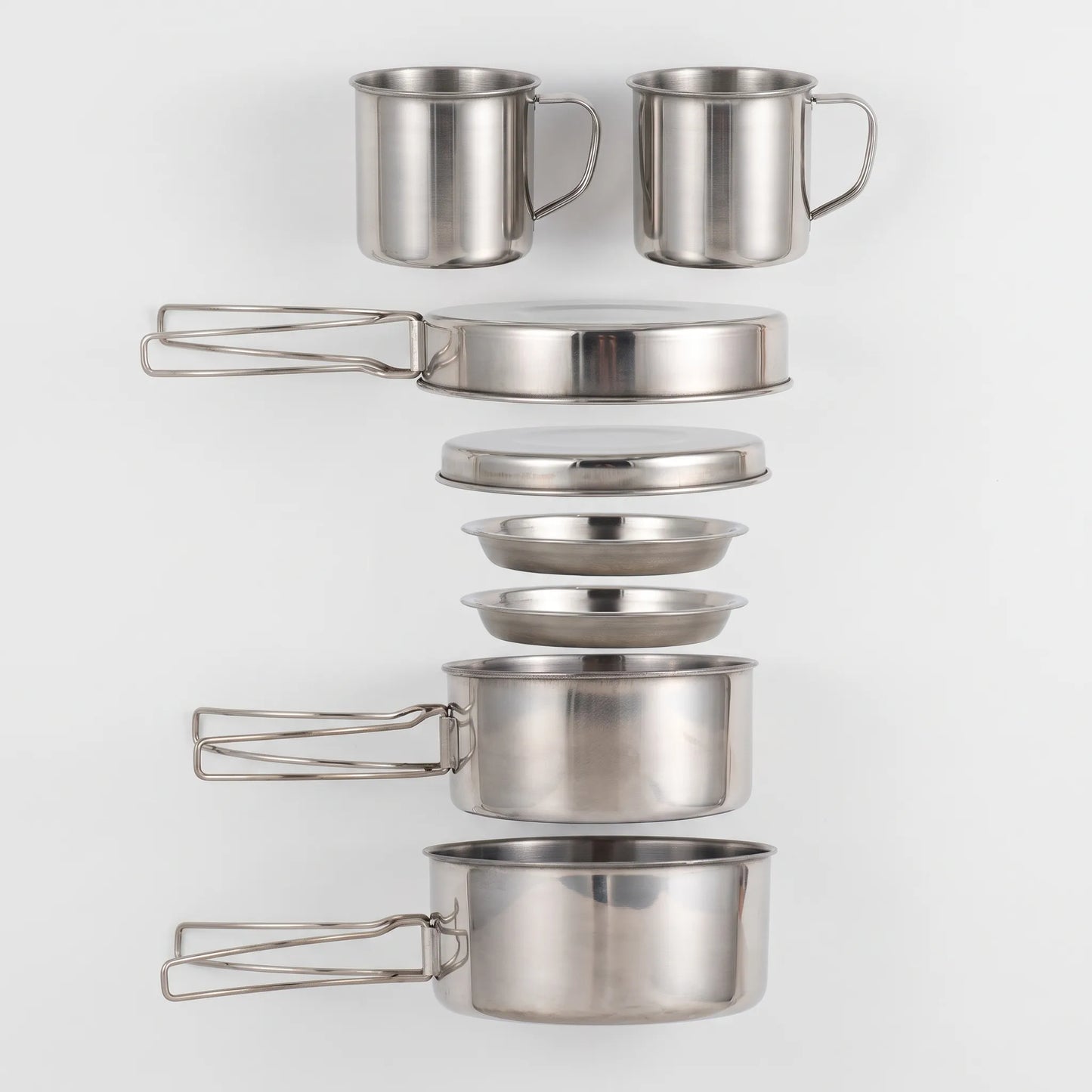 Set di gavette compatto per cucinare all'aperto