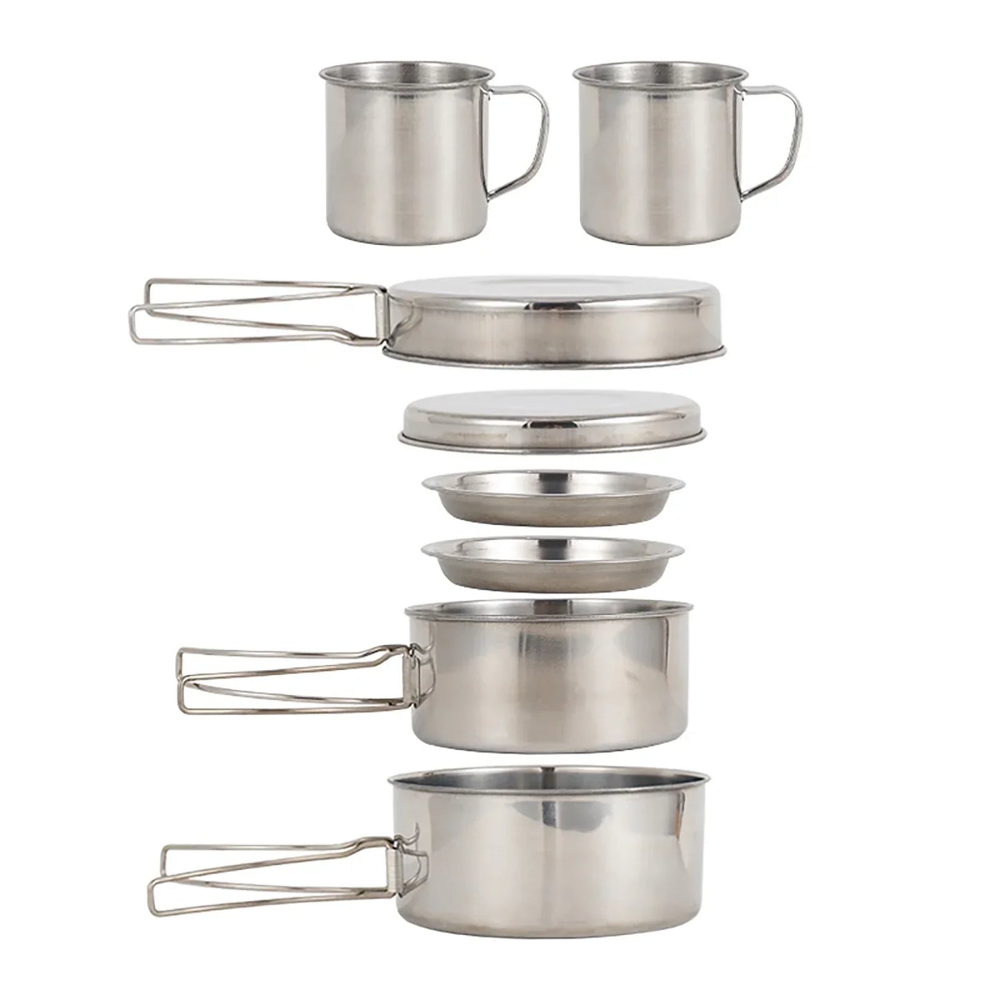 Set di gavette compatto per cucinare all'aperto