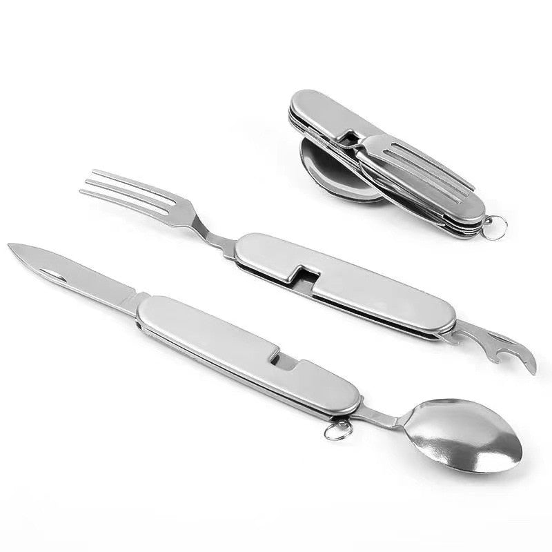 Set di posate 4 in 1 per avventure all'aperto