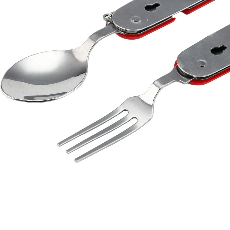 Set di posate 4 in 1 per avventure all'aperto
