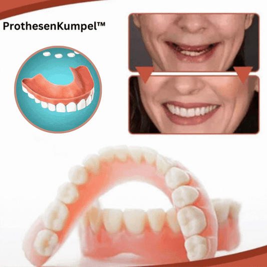 Set di protesi dentali in silicone biocompatibile per uso indolore e un sorriso naturale