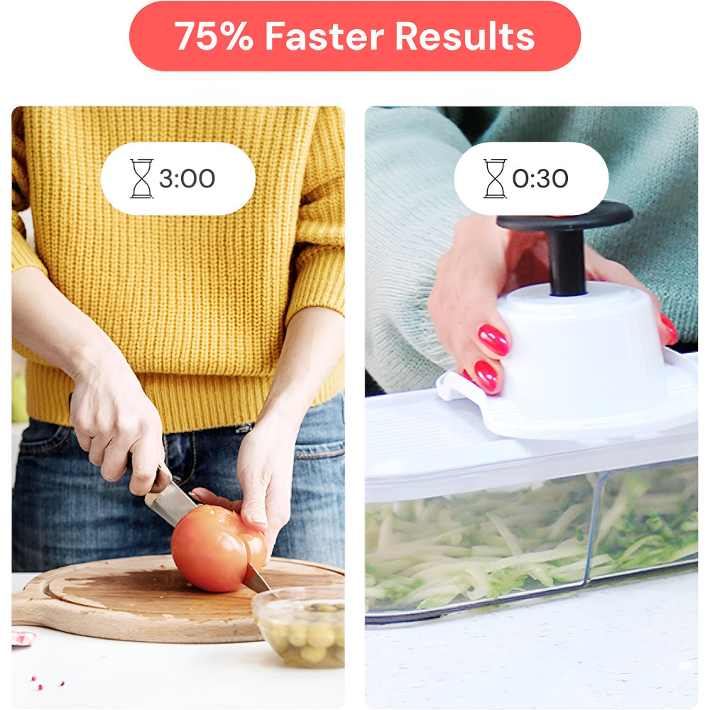 Set di taglio manuale per la preparazione di cibi e il taglio di verdure