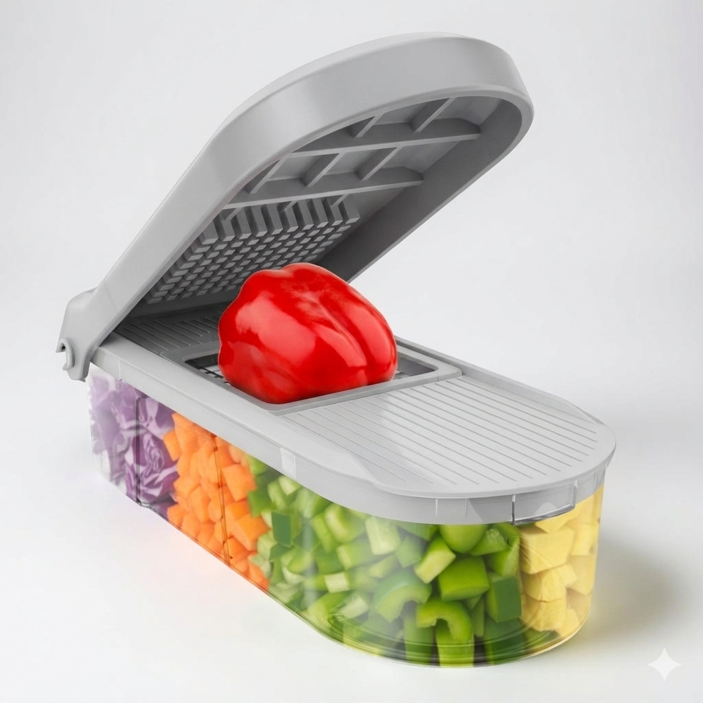 Set di taglio manuale per la preparazione di cibi e il taglio di verdure