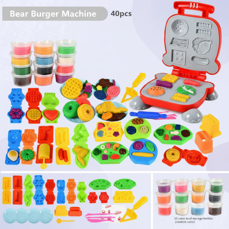 Set Gioco Creativo con Argilla Modellabile per Bambini e Adulti
