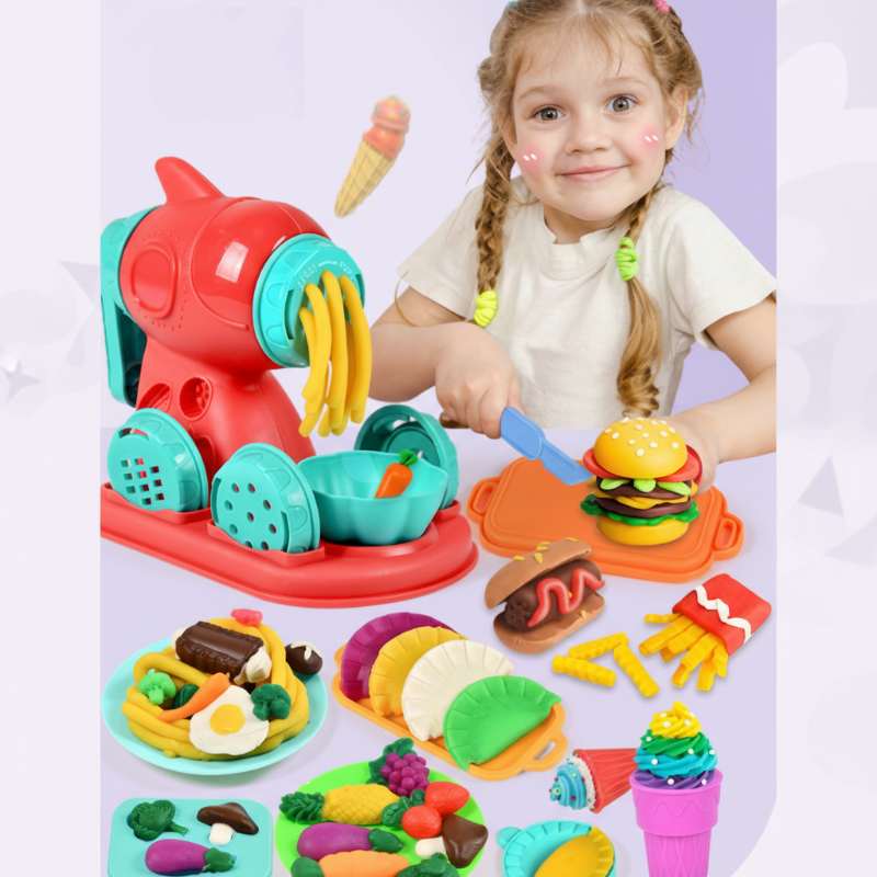 Set Gioco Creativo con Argilla Modellabile per Bambini e Adulti