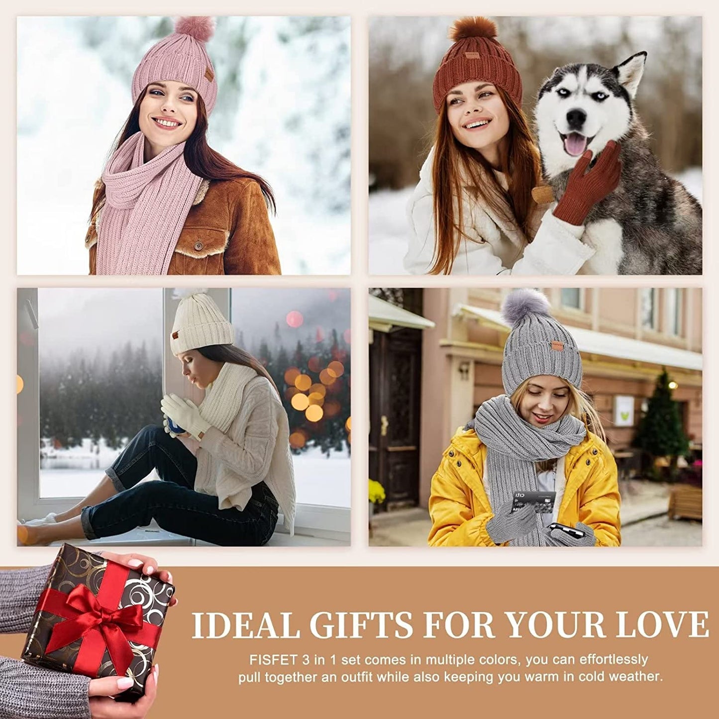 Set invernale caldo – protegge testa, collo e mani