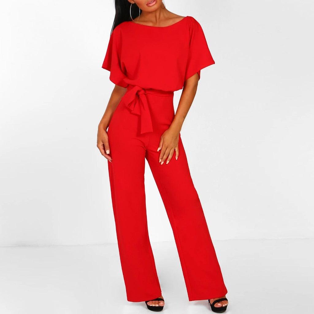 Set jumpsuit da donna a gamba larga