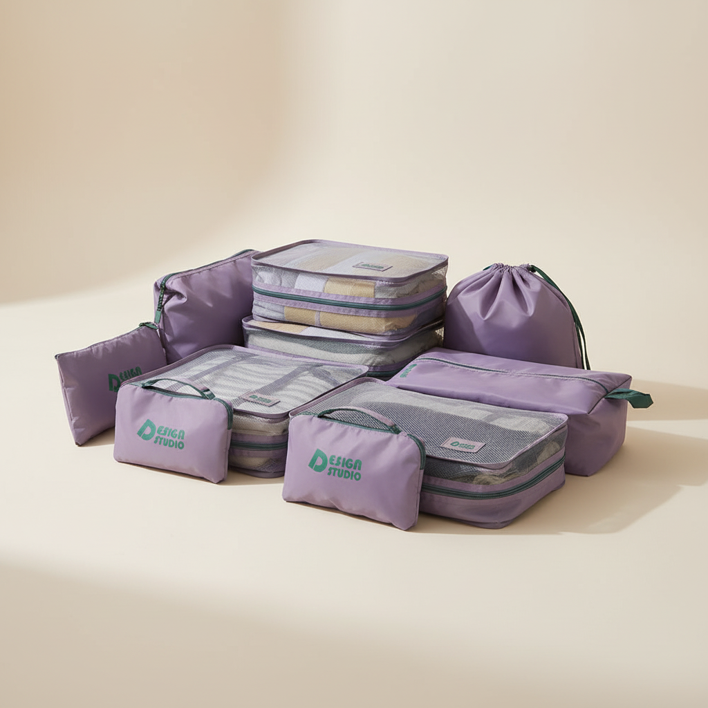 Set organizer da viaggio da 7 pezzi