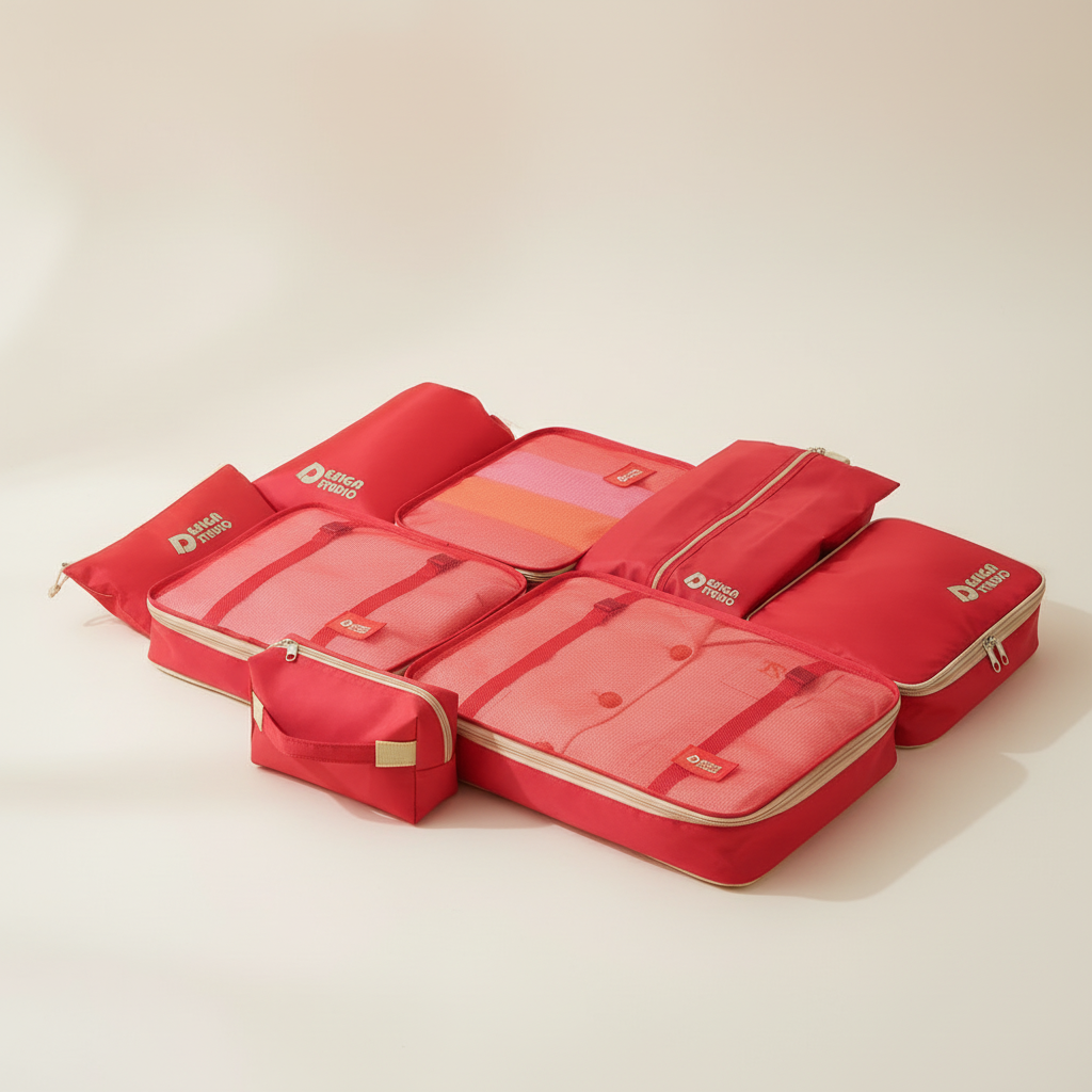 Set organizer da viaggio da 7 pezzi
