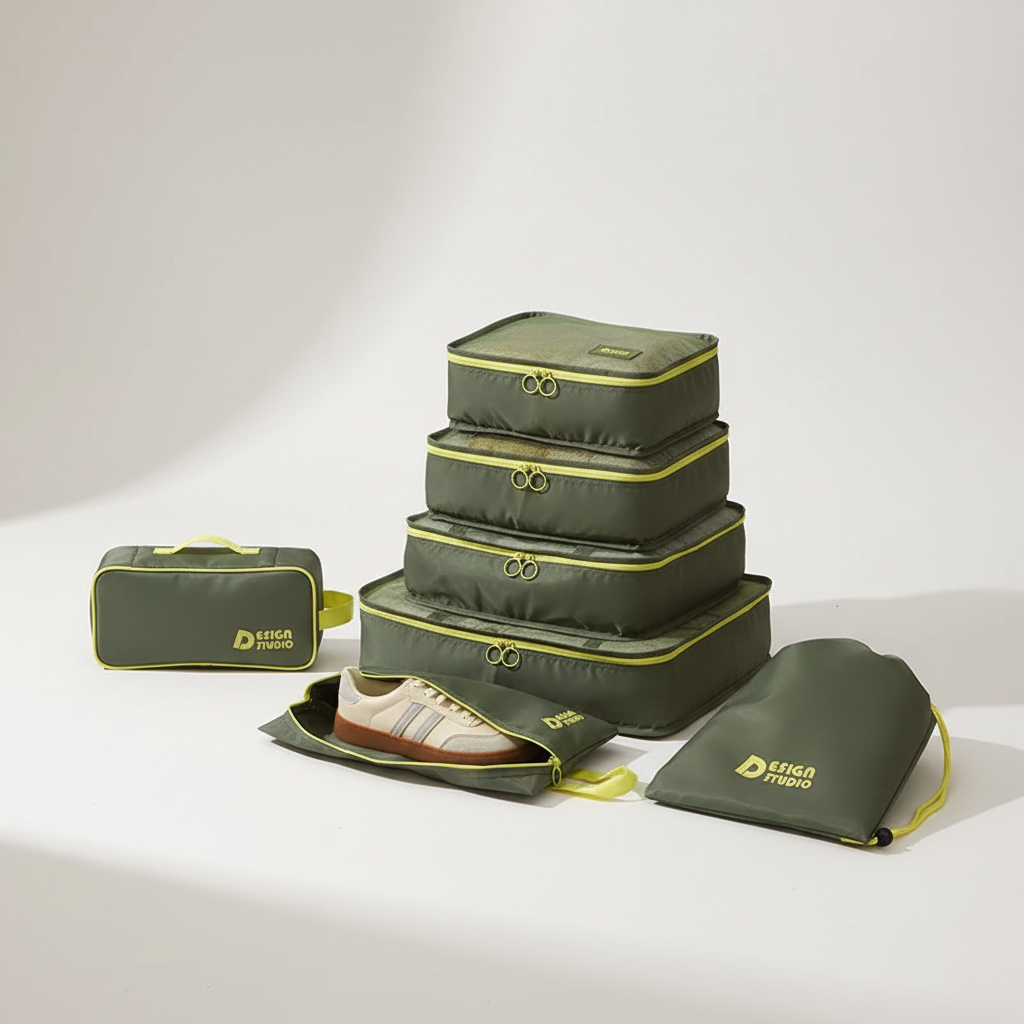Set organizer da viaggio da 7 pezzi