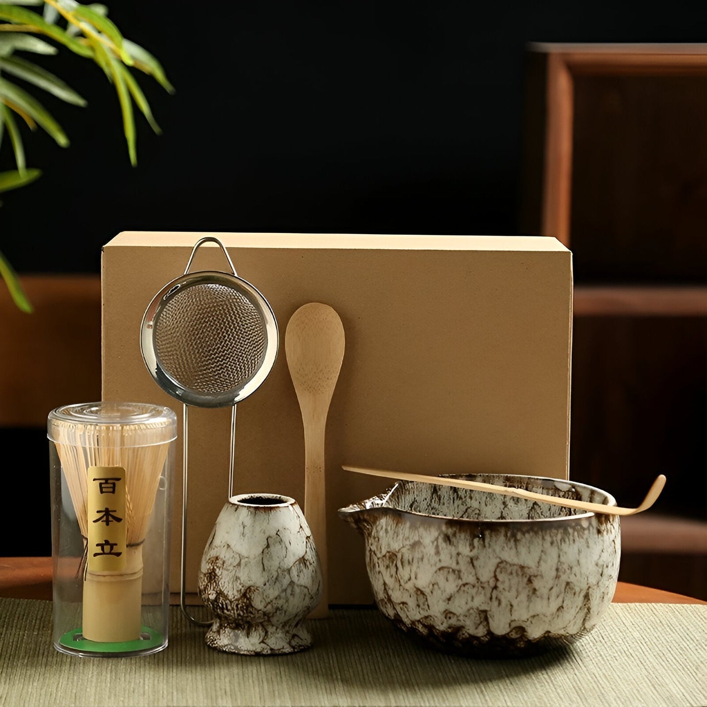 Set per Matcha – Servizio da Tè Tradizionale da Regalo, 6 Pezzi per la Cerimonia del Tè in Materiali di Alta Qualità