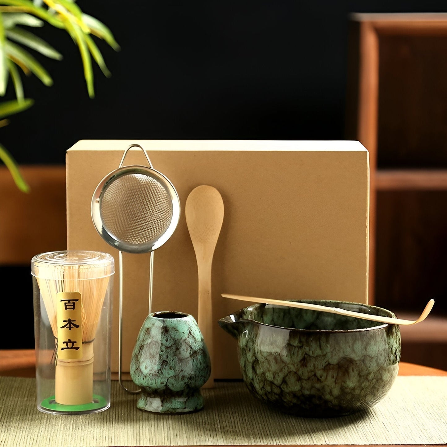 Set per Matcha – Servizio da Tè Tradizionale da Regalo, 6 Pezzi per la Cerimonia del Tè in Materiali di Alta Qualità