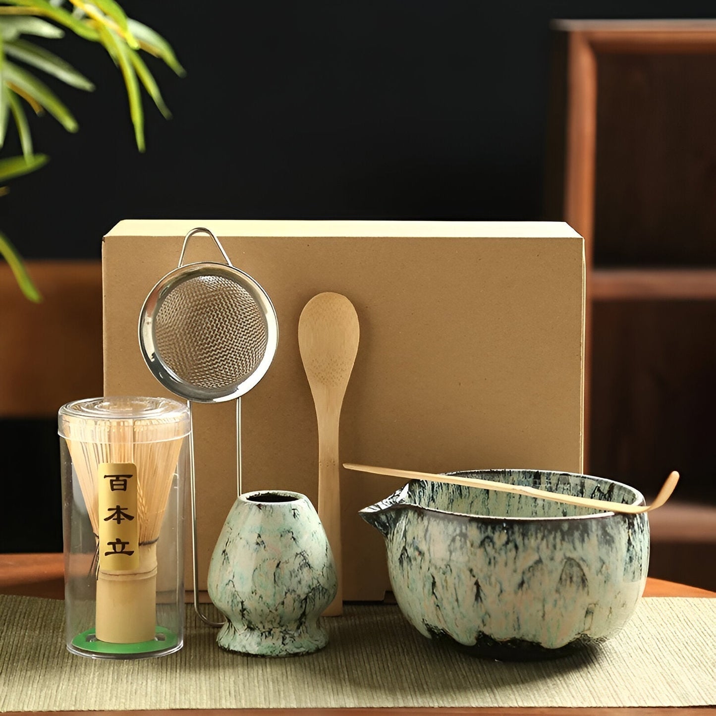 Set per Matcha – Servizio da Tè Tradizionale da Regalo, 6 Pezzi per la Cerimonia del Tè in Materiali di Alta Qualità