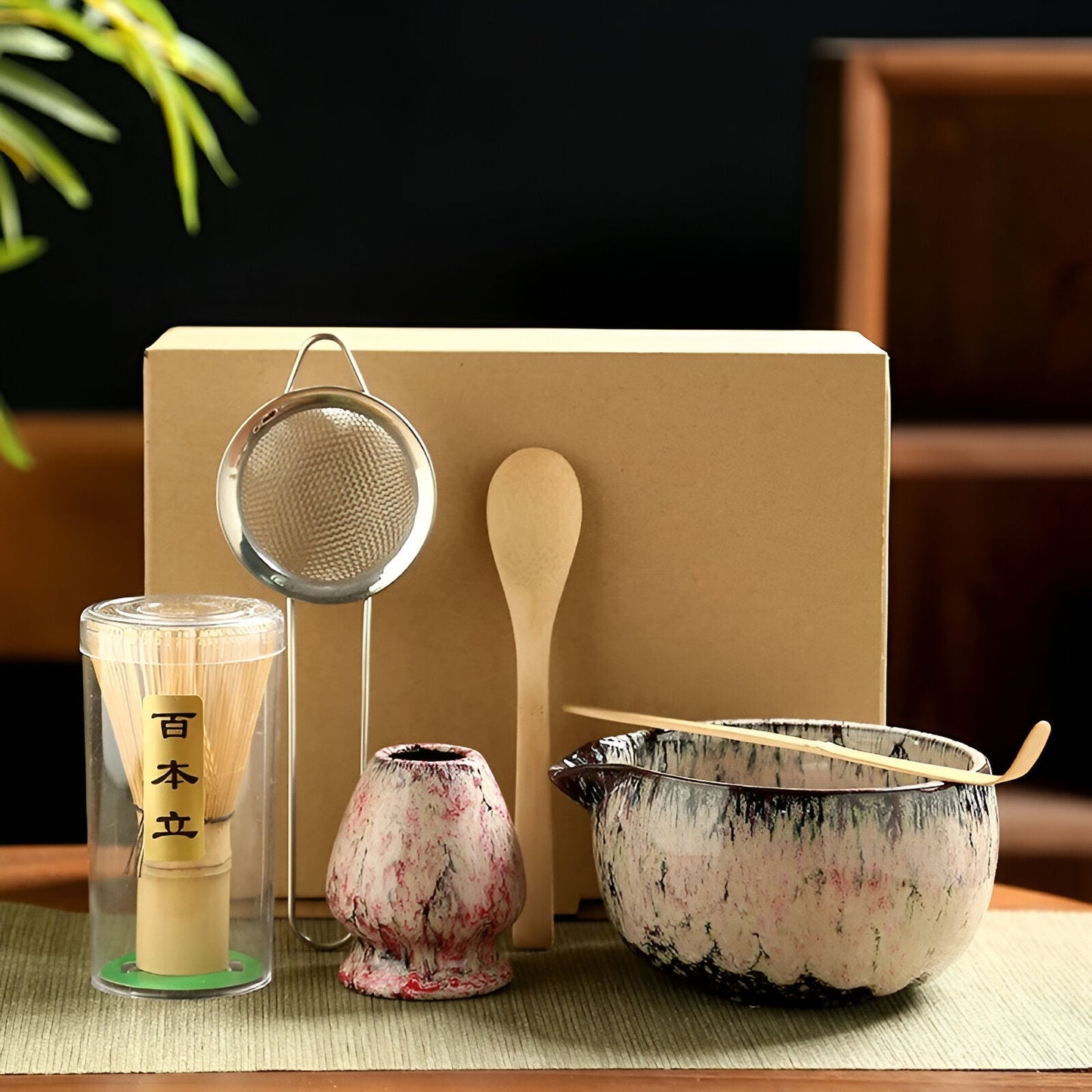Set per Matcha – Servizio da Tè Tradizionale da Regalo, 6 Pezzi per la Cerimonia del Tè in Materiali di Alta Qualità